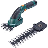 MLG ET1511 7.2V Podadora de Césped-Recortadora de Arbustos Lithium-Ion sin Cables Combo 2 en 1 Recargable con Mango
